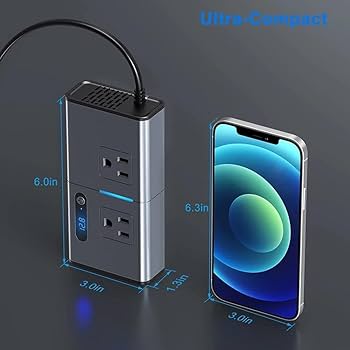 POWER INVERTER 300W CON CONECTOR USB D.WORLD DW-7611 MD