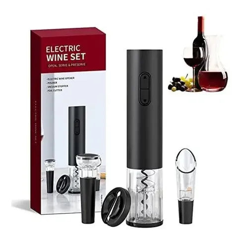 SET DESTAPADOR DE VINO ELECTRICO