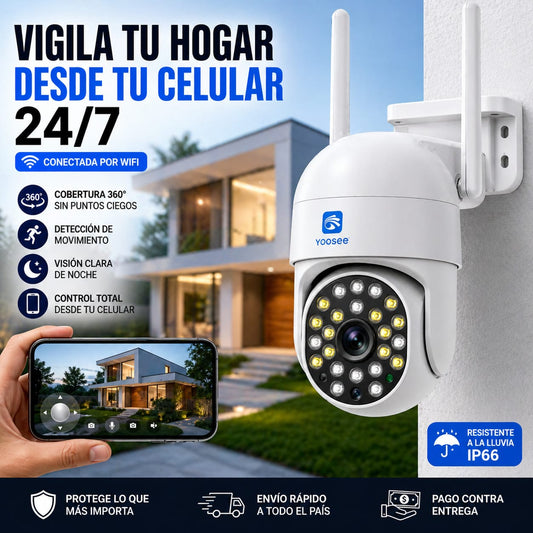 CAMARA WIFI EXTERIOR PTZ JORTAN JT-8161QJ YOOSEE-EP-NM20 MD-12848