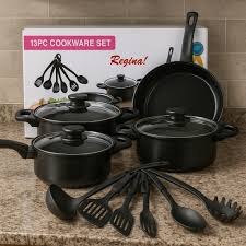 SET DE OLLAS Y JUEGO DE UTENCILIOS DE COCINA 13PZ